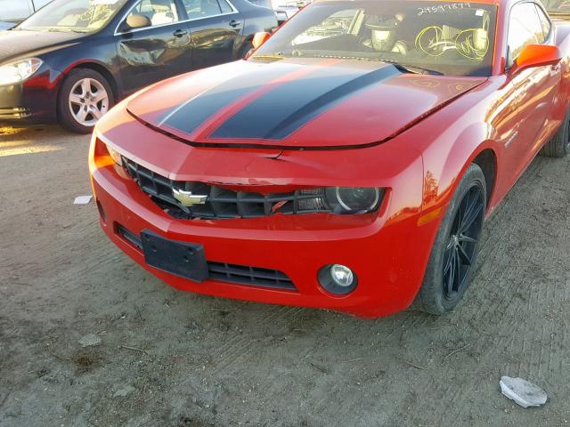 2G1FC1EV3A9143794 - 2010 CHEVROLET CAMARO LT RED photo 9