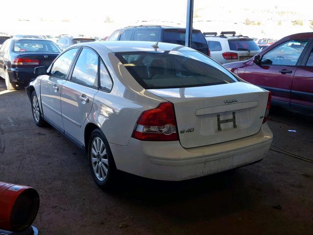 YV1MS382252048222 - 2005 VOLVO S40 2.4I WHITE photo 3