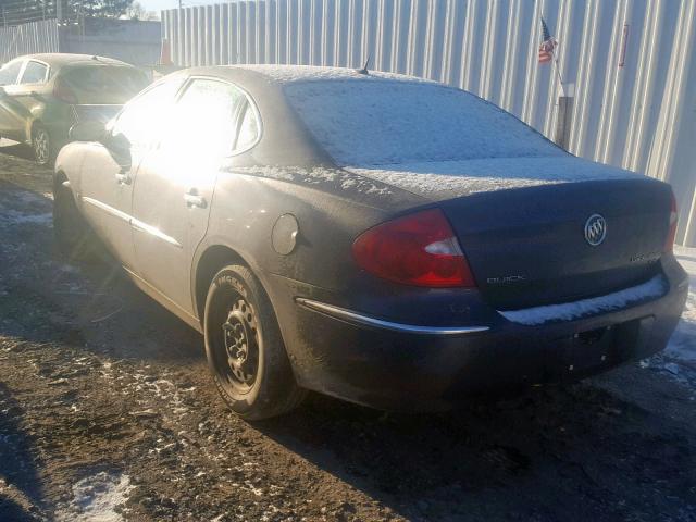 2G4WC582X81204014 - 2008 BUICK LACROSSE C BLACK photo 3