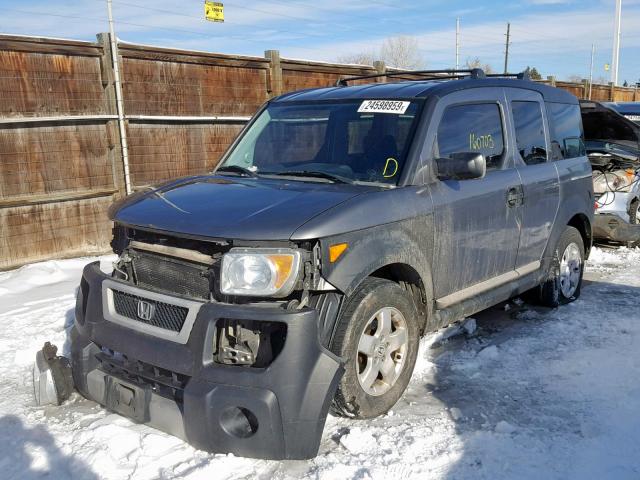 5J6YH28625L022484 - 2005 HONDA ELEMENT EX GRAY photo 2