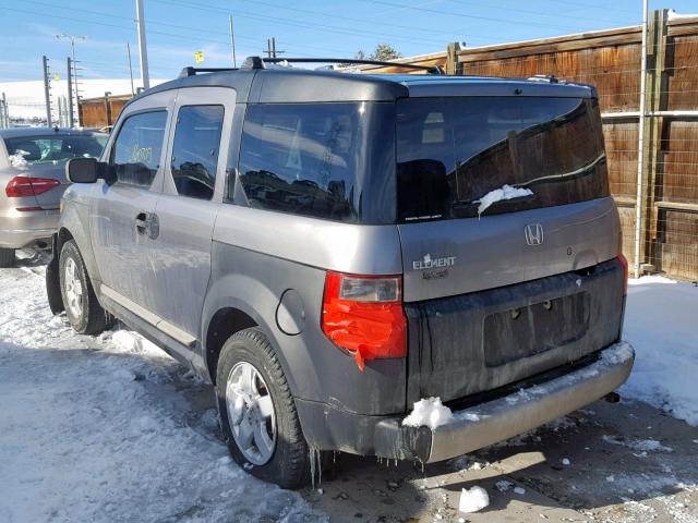 5J6YH28625L022484 - 2005 HONDA ELEMENT EX GRAY photo 3