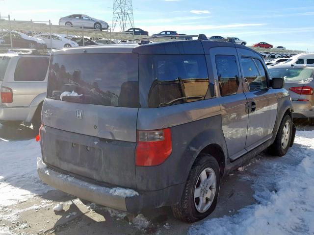 5J6YH28625L022484 - 2005 HONDA ELEMENT EX GRAY photo 4