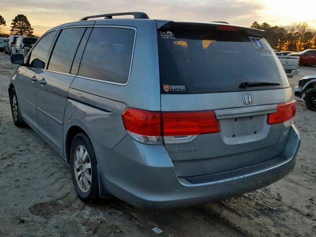 5FNRL3H56AB051473 - 2010 HONDA ODYSSEY EX BLUE photo 3