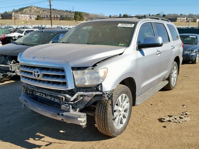 5TDDY5G14AS026380 - 2010 TOYOTA SEQUOIA PL SILVER photo 2