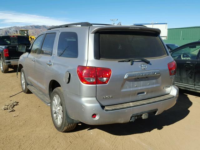 5TDDY5G14AS026380 - 2010 TOYOTA SEQUOIA PL SILVER photo 3