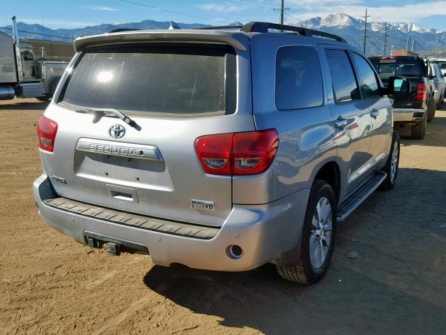 5TDDY5G14AS026380 - 2010 TOYOTA SEQUOIA PL SILVER photo 4