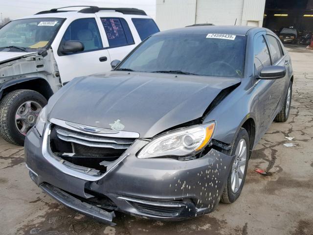 1C3CCBBB2DN505159 - 2013 CHRYSLER 200 TOURIN GRAY photo 2