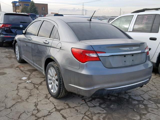 1C3CCBBB2DN505159 - 2013 CHRYSLER 200 TOURIN GRAY photo 3