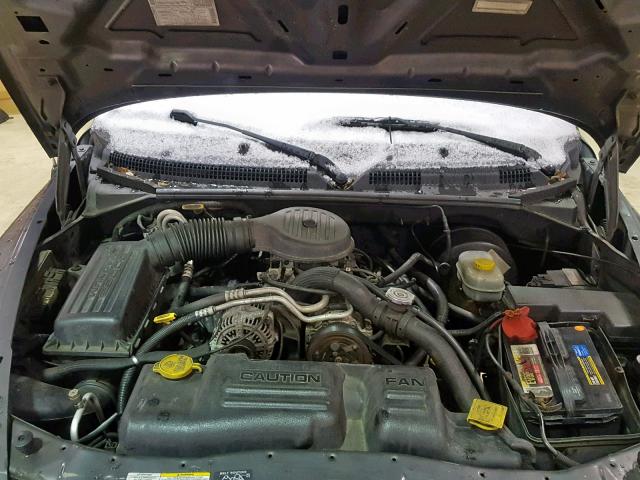 1B7GL32X52S539013 - 2002 DODGE DAKOTA SPO GRAY photo 7