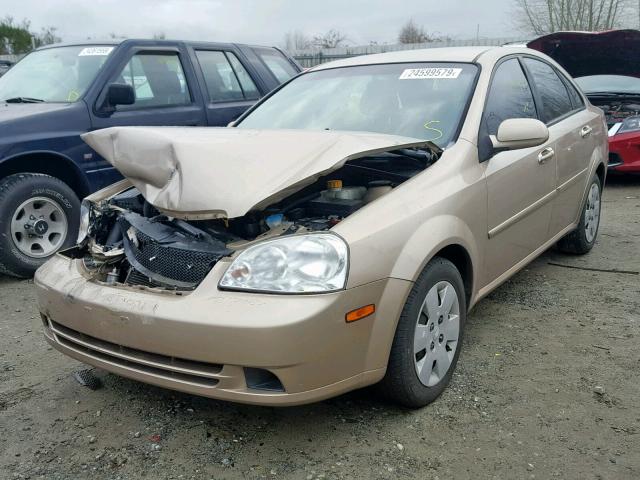 KL5JD56Z86K454947 - 2006 SUZUKI FORENZA BEIGE photo 2