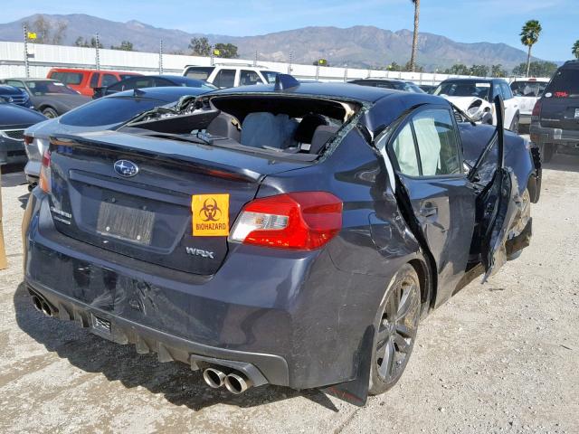 JF1VA1J61H9833573 - 2017 SUBARU WRX LIMITE GRAY photo 4