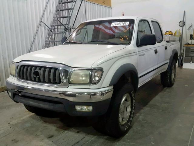 5TEGM92NX1Z754203 - 2001 TOYOTA TACOMA PRE WHITE photo 2