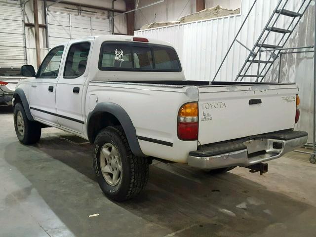 5TEGM92NX1Z754203 - 2001 TOYOTA TACOMA PRE WHITE photo 3