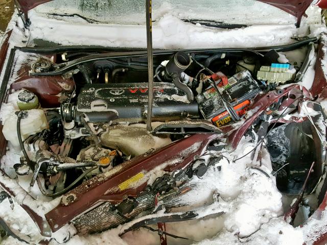 4T1BE32K25U388922 - 2005 TOYOTA CAMRY LE BURGUNDY photo 7