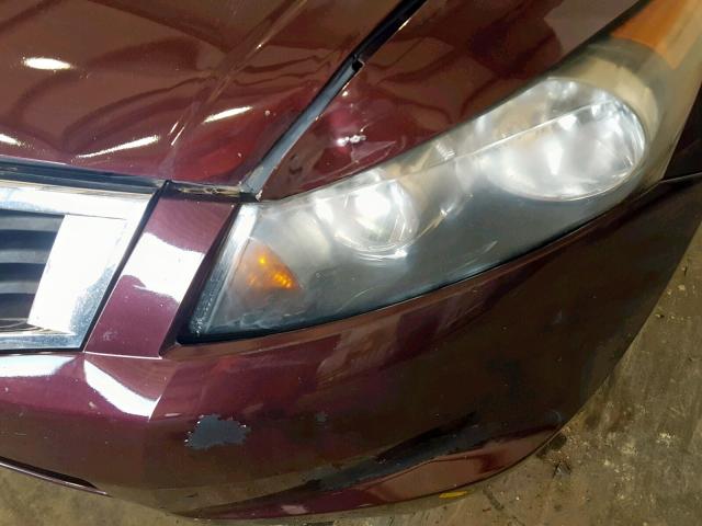 JHMCP26498C037393 - 2008 HONDA ACCORD LXP PURPLE photo 9