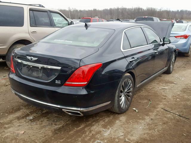 KMHG54JH0HU024763 - 2017 GENESIS G90 ULTIMA BLACK photo 4