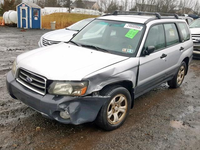 JF1SG63654H701749 - 2004 SUBARU FORESTER 2 SILVER photo 2