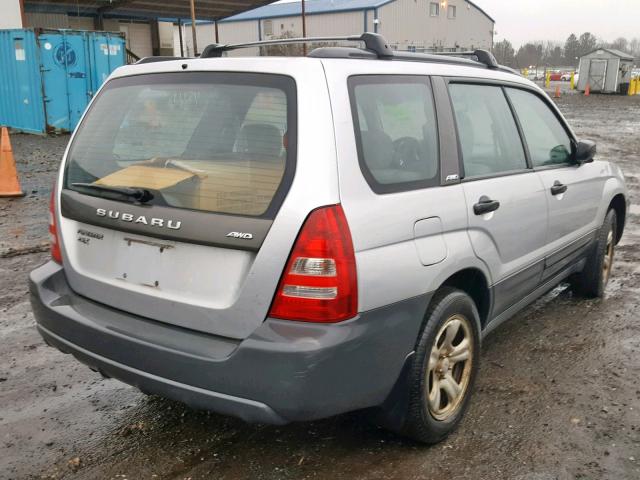JF1SG63654H701749 - 2004 SUBARU FORESTER 2 SILVER photo 4