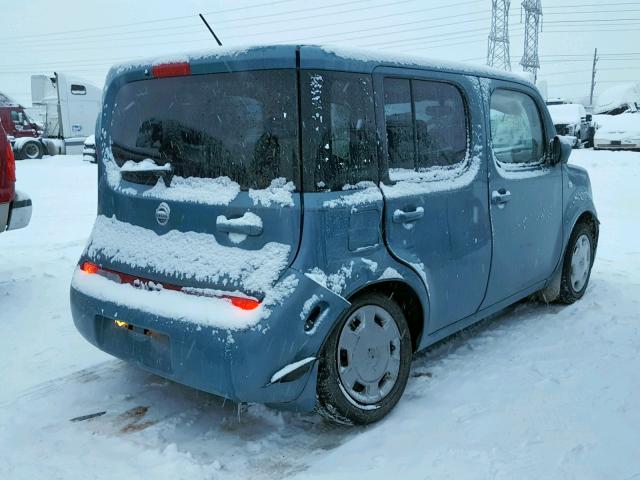 JN8AZ2KR8BT207128 - 2011 NISSAN CUBE BASE BLUE photo 4