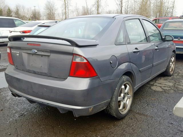 1FAFP38Z57W230284 - 2007 FORD FOCUS ST GRAY photo 4