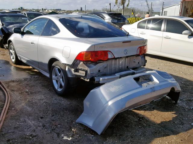 JH4DC53092C011015 - 2002 ACURA RSX TYPE-S SILVER photo 3