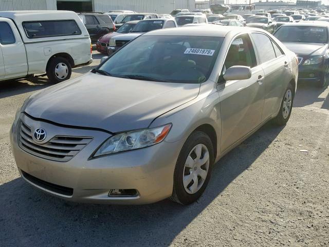 4T1BE46K57U056878 - 2007 TOYOTA CAMRY NEW GOLD photo 2