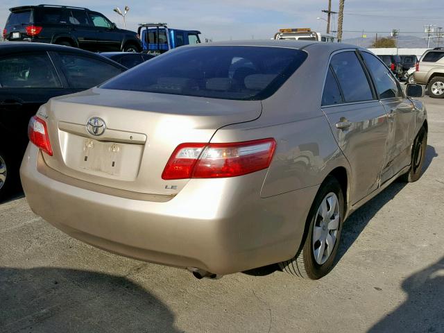 4T1BE46K57U056878 - 2007 TOYOTA CAMRY NEW GOLD photo 4