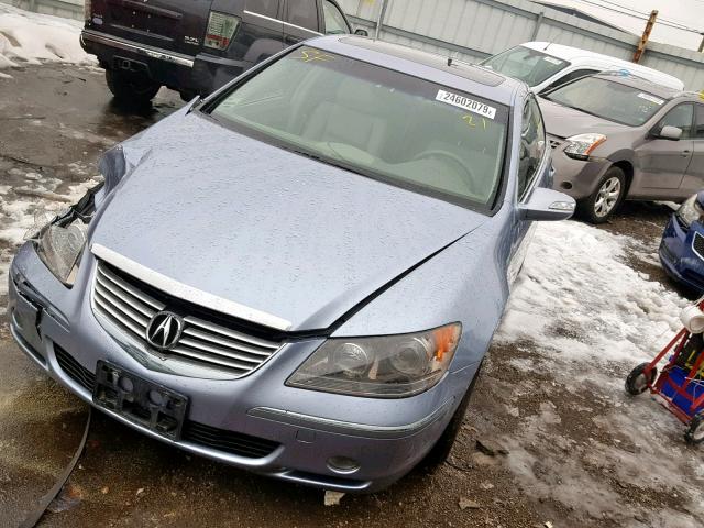 JH4KB16566C002353 - 2006 ACURA RL BLUE photo 2