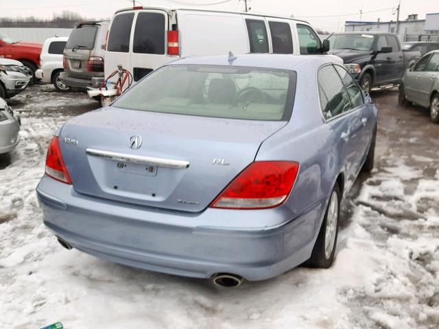 JH4KB16566C002353 - 2006 ACURA RL BLUE photo 4