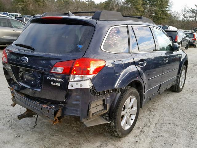 4S4BRBKC3D3215633 - 2013 SUBARU OUTBACK 2. BLUE photo 4