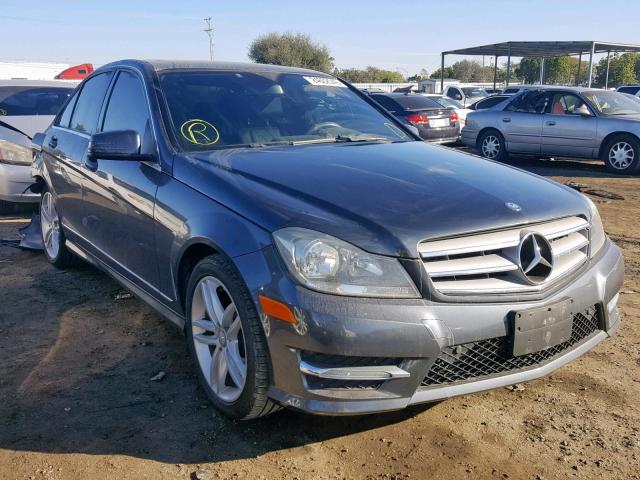 WDDGF4HB4DA855395 - 2013 MERCEDES-BENZ C 250 GRAY photo 1