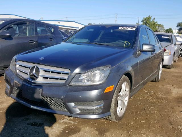 WDDGF4HB4DA855395 - 2013 MERCEDES-BENZ C 250 GRAY photo 2