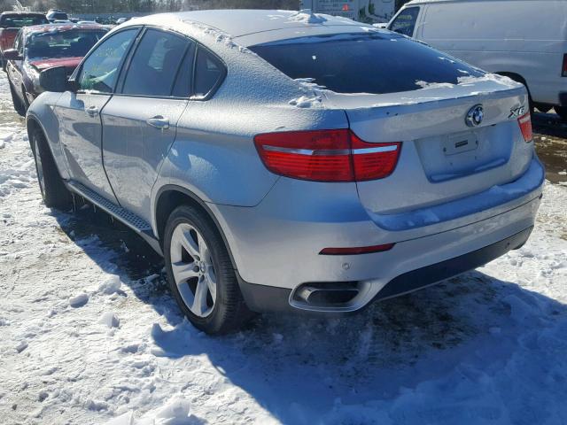 5UXFG8C5XBLZ96807 - 2011 BMW X6 XDRIVE5 SILVER photo 3