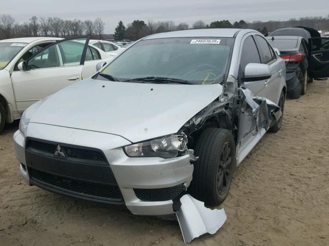 JA32V2FWXCU031303 - 2012 MITSUBISHI LANCER SE SILVER photo 2