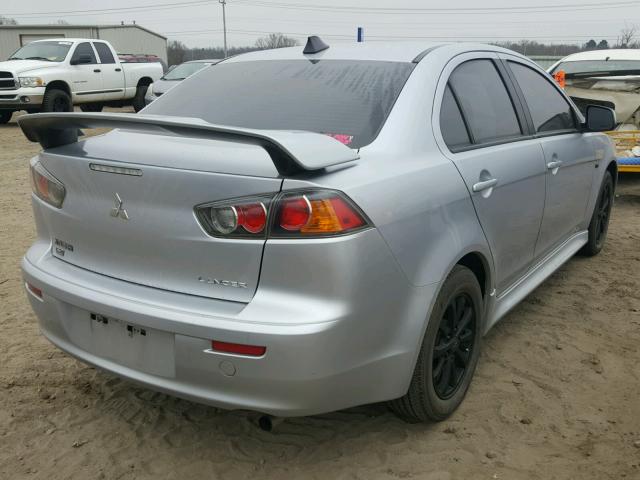 JA32V2FWXCU031303 - 2012 MITSUBISHI LANCER SE SILVER photo 4