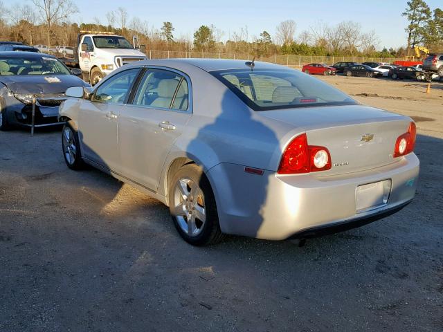 1G1ZH57B79F180486 - 2009 CHEVROLET MALIBU 1LT SILVER photo 3