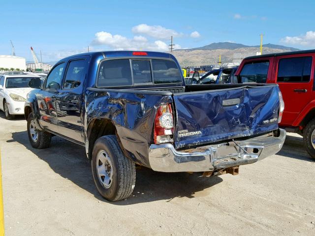 3TMLU4EN3DM113036 - 2013 TOYOTA TACOMA DOU 蓝色 照片 3