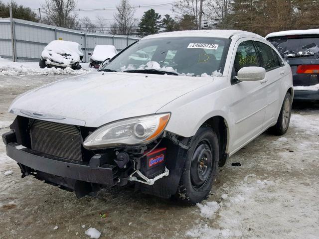 1C3CCBBB5DN714444 - 2013 CHRYSLER 200 TOURIN WHITE photo 2