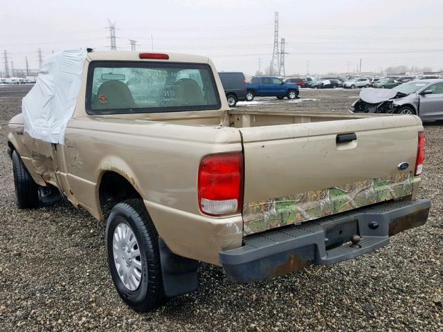 1FTYR10CXYTA23353 - 2000 FORD RANGER GOLD photo 3