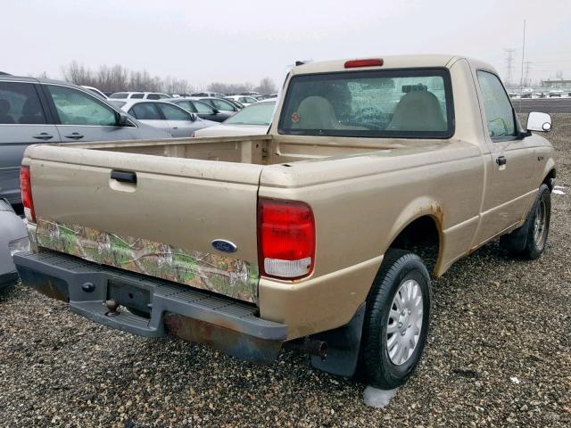 1FTYR10CXYTA23353 - 2000 FORD RANGER GOLD photo 4