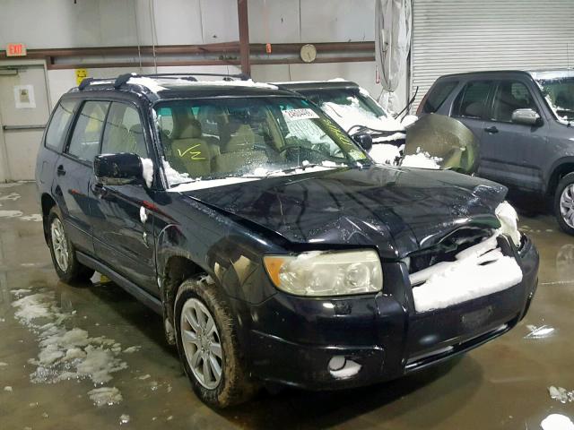 JF1SG65606H726784 - 2006 SUBARU FORESTER 2 BLACK photo 1