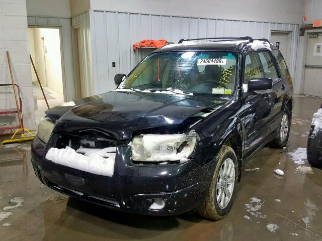 JF1SG65606H726784 - 2006 SUBARU FORESTER 2 BLACK photo 2