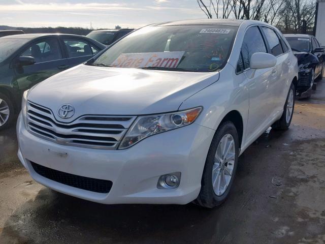 4T3ZA3BB1AU036331 - 2010 TOYOTA VENZA BASE WHITE photo 2