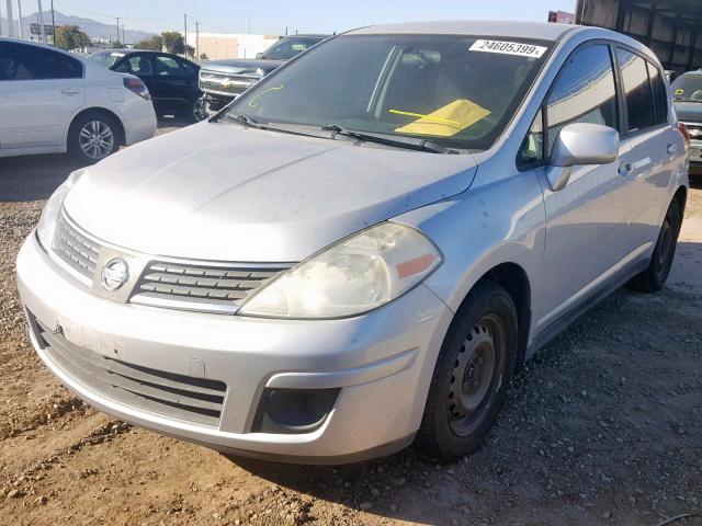 3N1BC13E29L439930 - 2009 NISSAN VERSA S SILVER photo 2