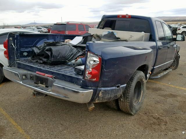 3D7ML48A88G174215 - 2008 DODGE RAM 3500 S BLUE photo 4