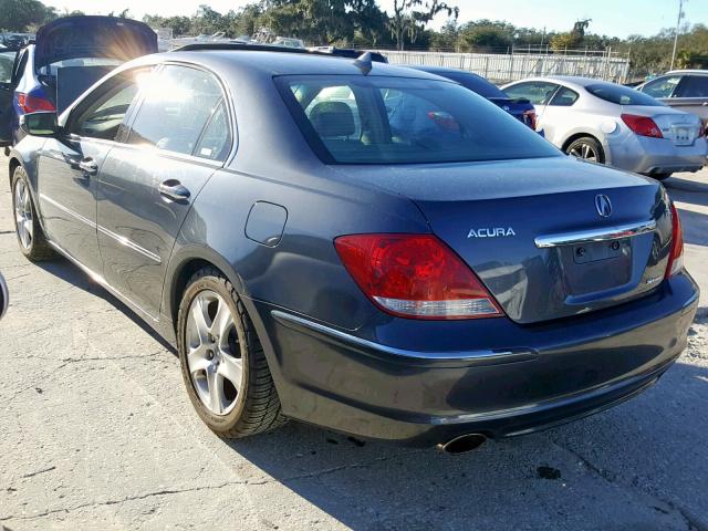 JH4KB16595C002409 - 2005 ACURA RL GRAY photo 3