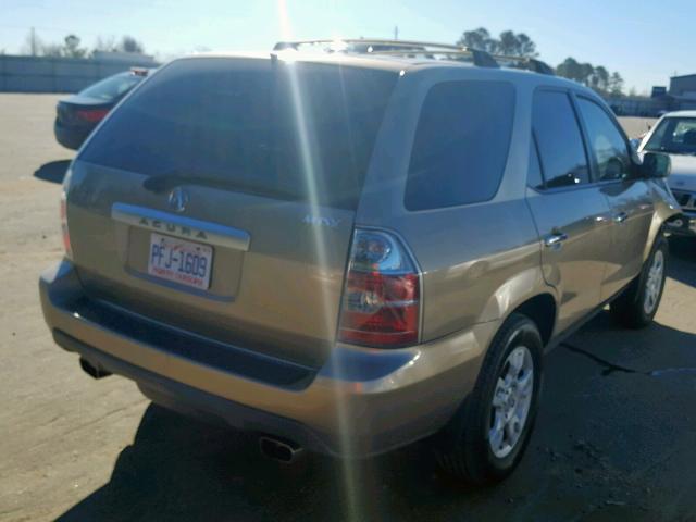 2HNYD18705H532103 - 2005 ACURA MDX TOURIN GOLD photo 4