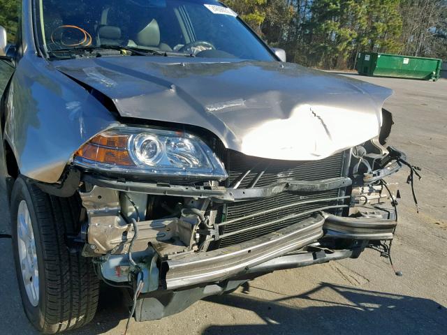 2HNYD18705H532103 - 2005 ACURA MDX TOURIN GOLD photo 9