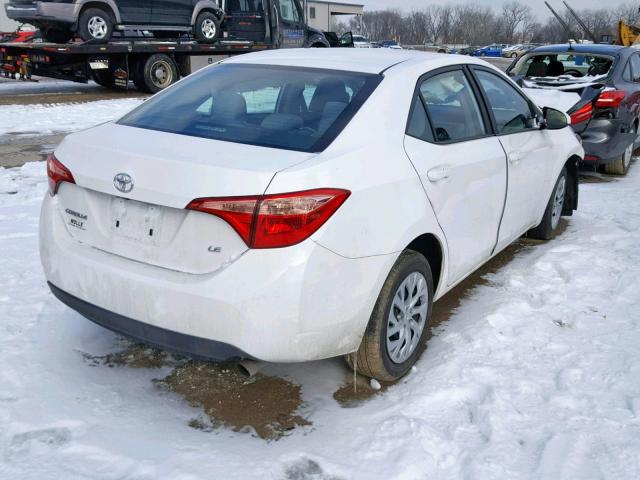 5YFBURHE6HP725945 - 2017 TOYOTA COROLLA L WHITE photo 4