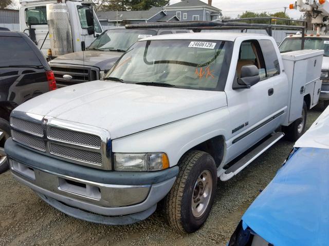 3B7KC23Z51G714841 - 2001 DODGE RAM 2500 WHITE photo 2